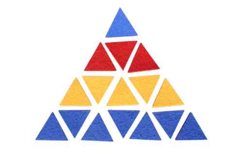 10 gleichseitige Dreiecke